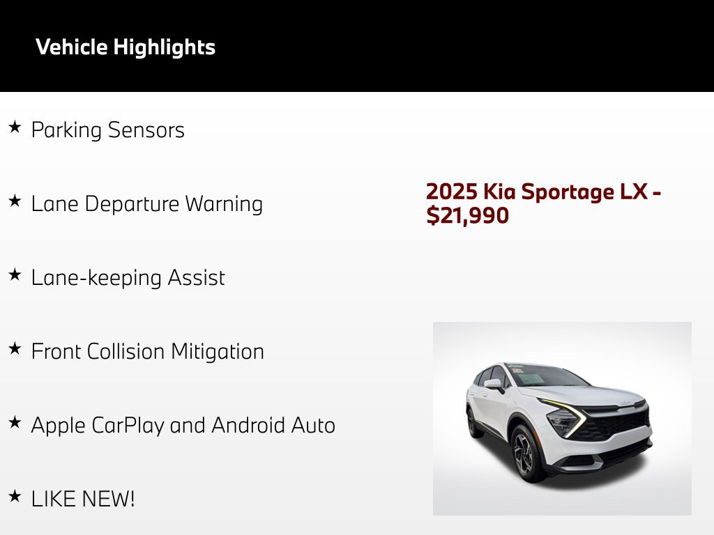 Used 2025 Kia Sportage LX AWD/4WD image 52