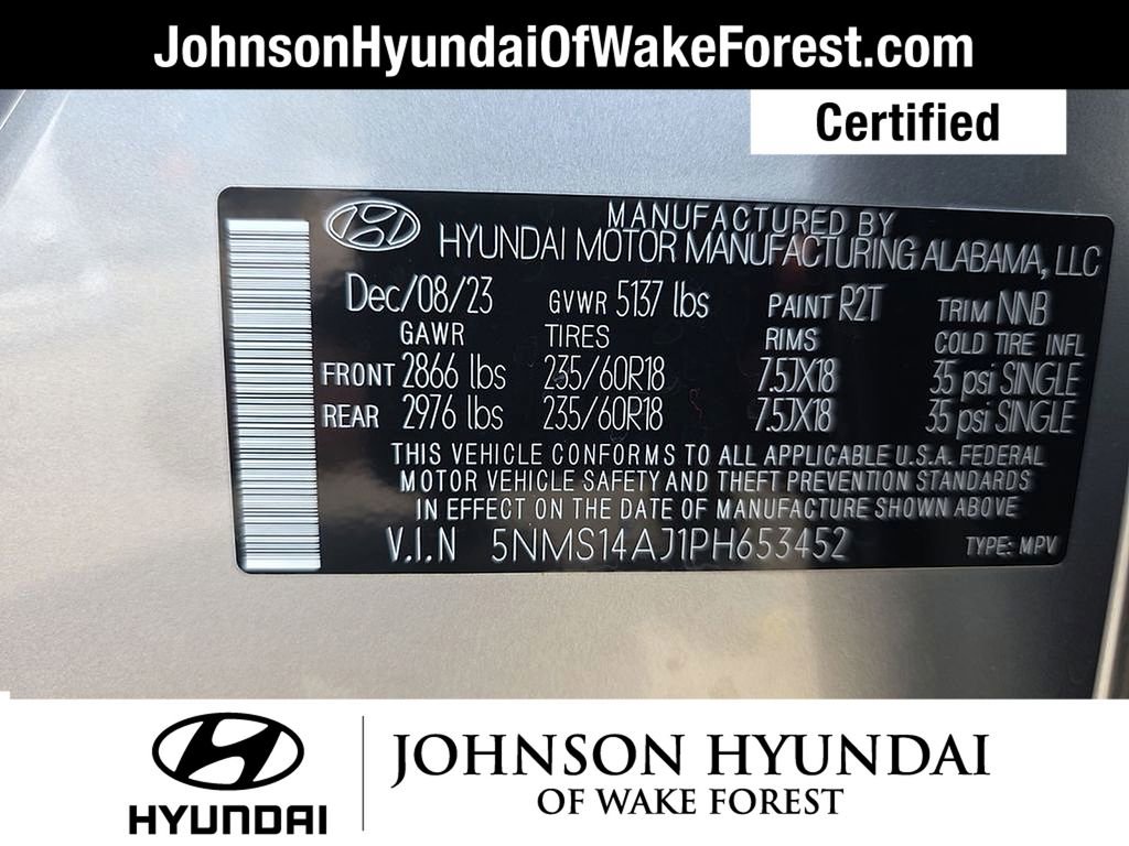 Certified 2023 Hyundai Santa Fe SE FWD image 44