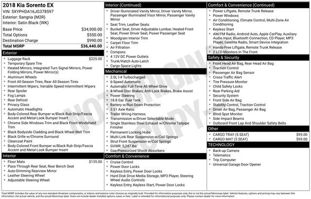 Used 2018 Kia Sorento EX image 2