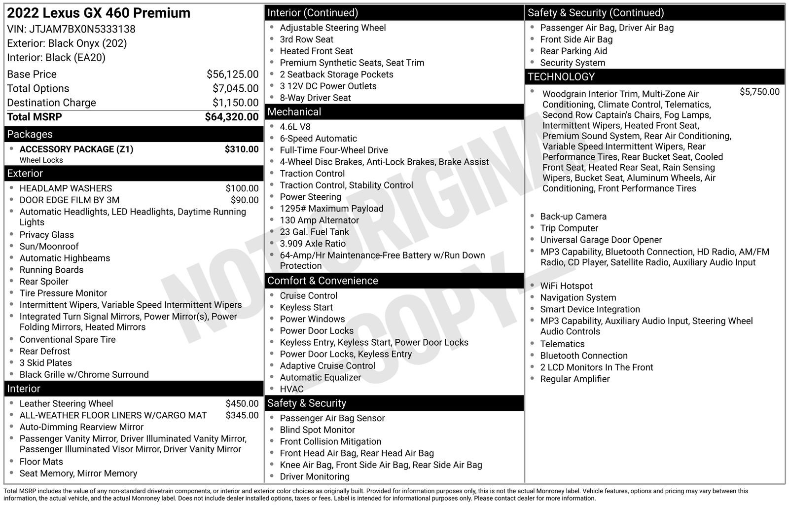 Used 2022 Lexus GX 460 Premium w/ Accessory Package AWD/4WD image 40