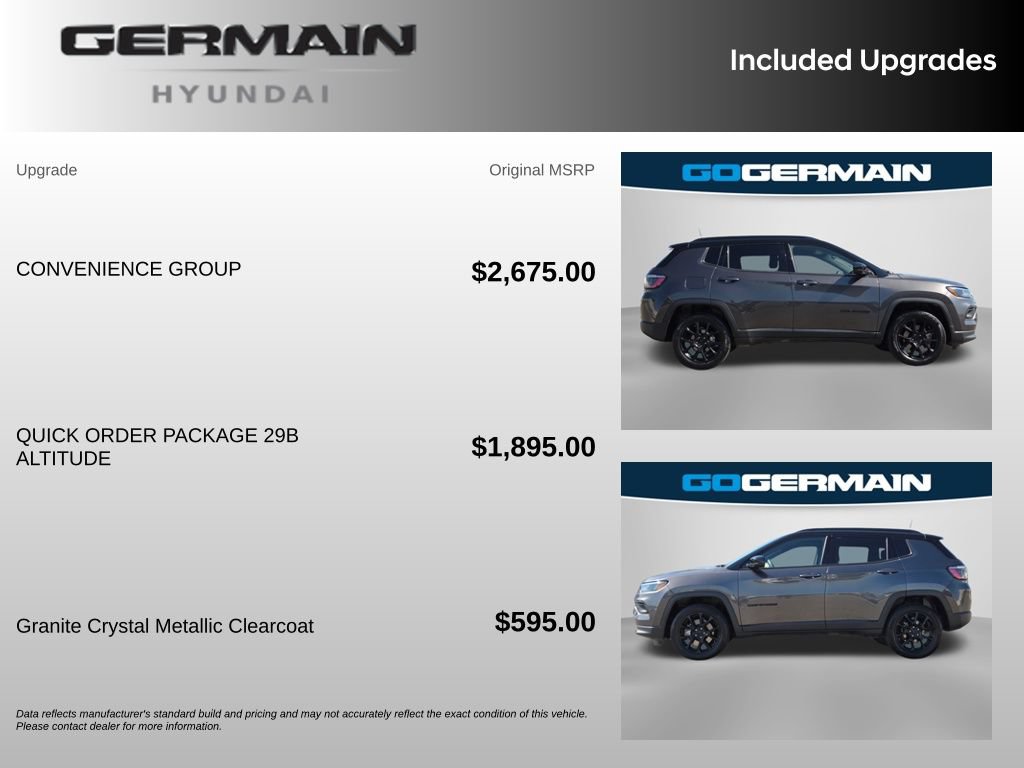 Used 2023 Jeep Compass Latitude w/ Convenience Group AWD/4WD image 36