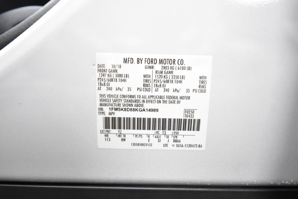 Used 2019 Ford Explorer XLT AWD/4WD image 21