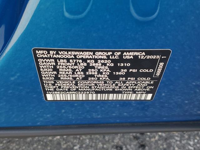 Certified 2024 Volkswagen Atlas Cross Sport SEL image 32