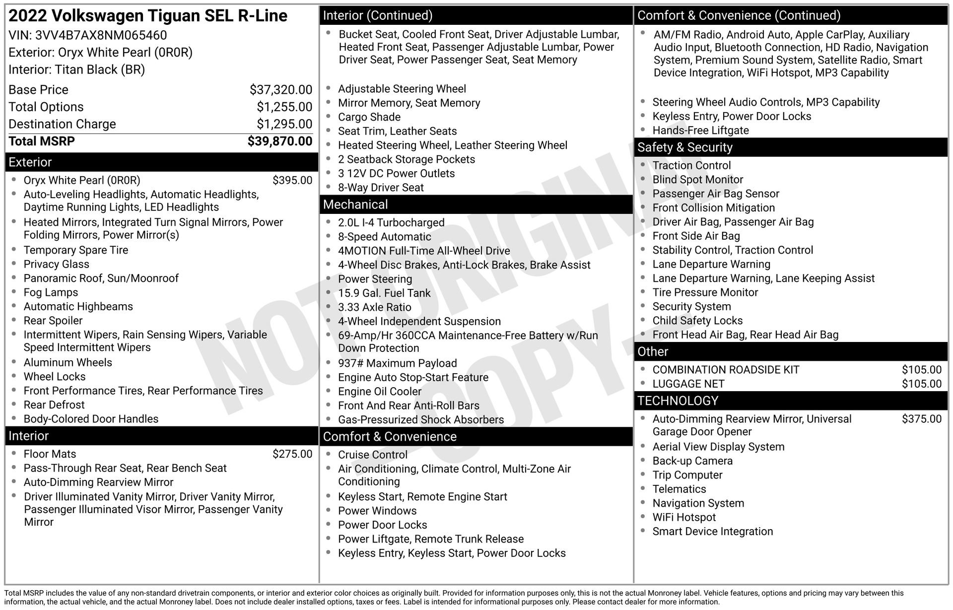 Used 2022 Volkswagen Tiguan SEL R-Line image 7