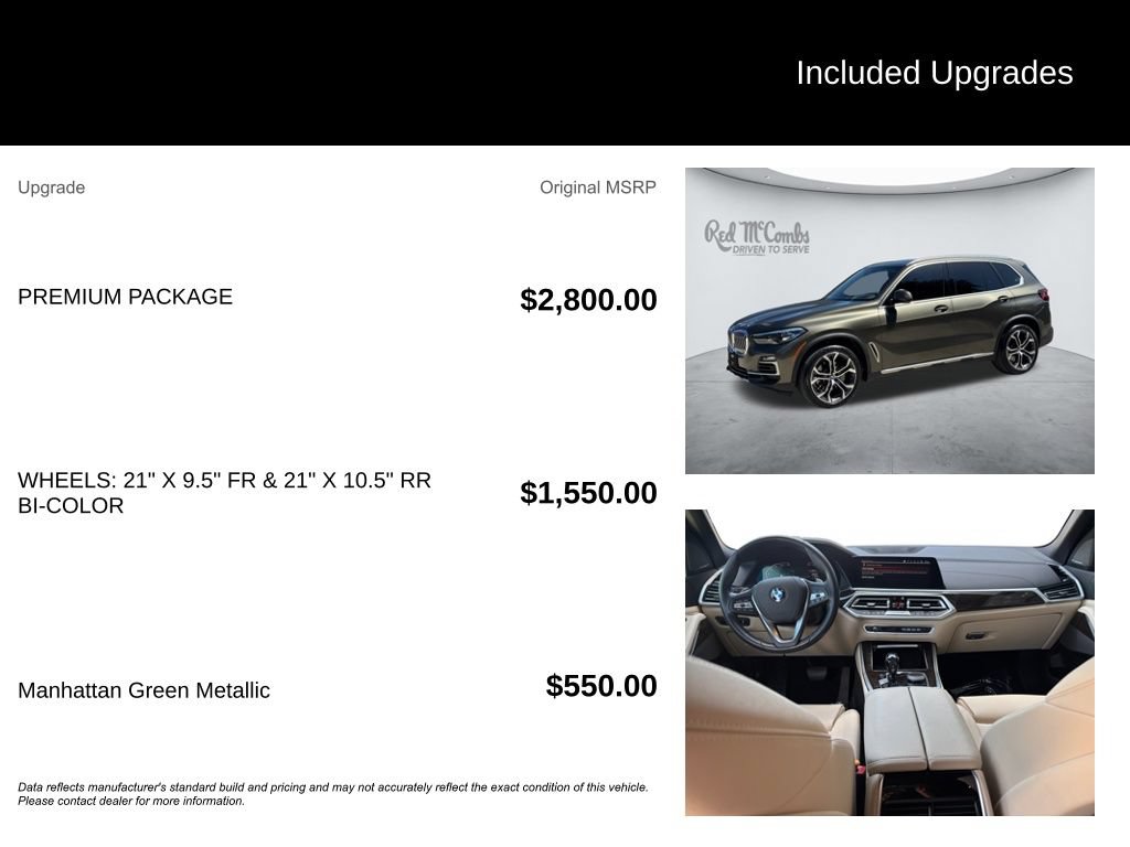 Used 2021 BMW X5 sDrive40i w/ Premium Package RWD image 5