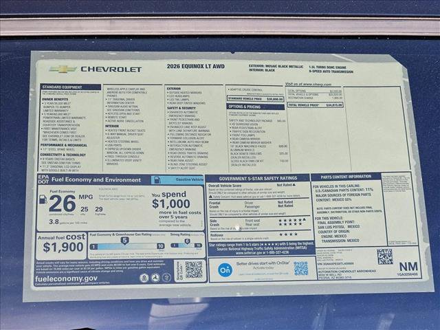 New 2026 Chevrolet Equinox LT w/ Safety and Technology Package image 17