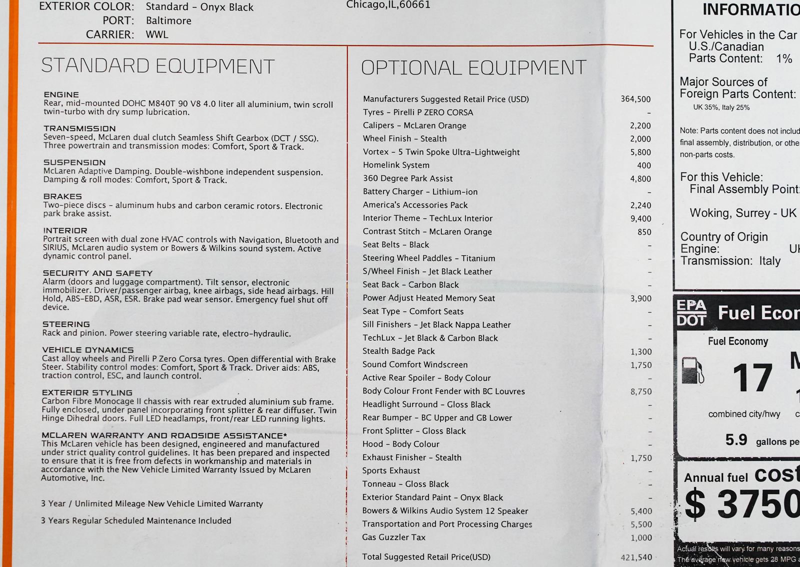 Used 2025 McLaren 750S Spider image 39