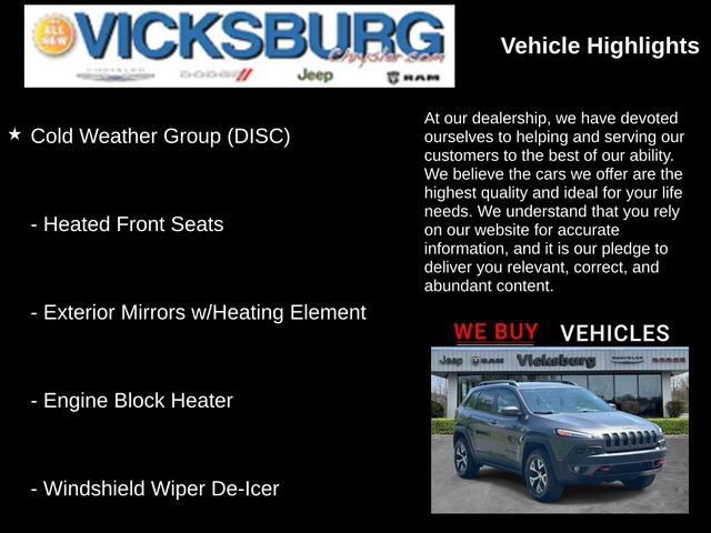 Used 2017 Jeep Cherokee Trailhawk w/ Cold Weather Group AWD/4WD image 25