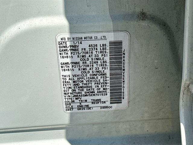 Used 2014 Nissan Rogue S w/ Convenience Package AWD/4WD image 31