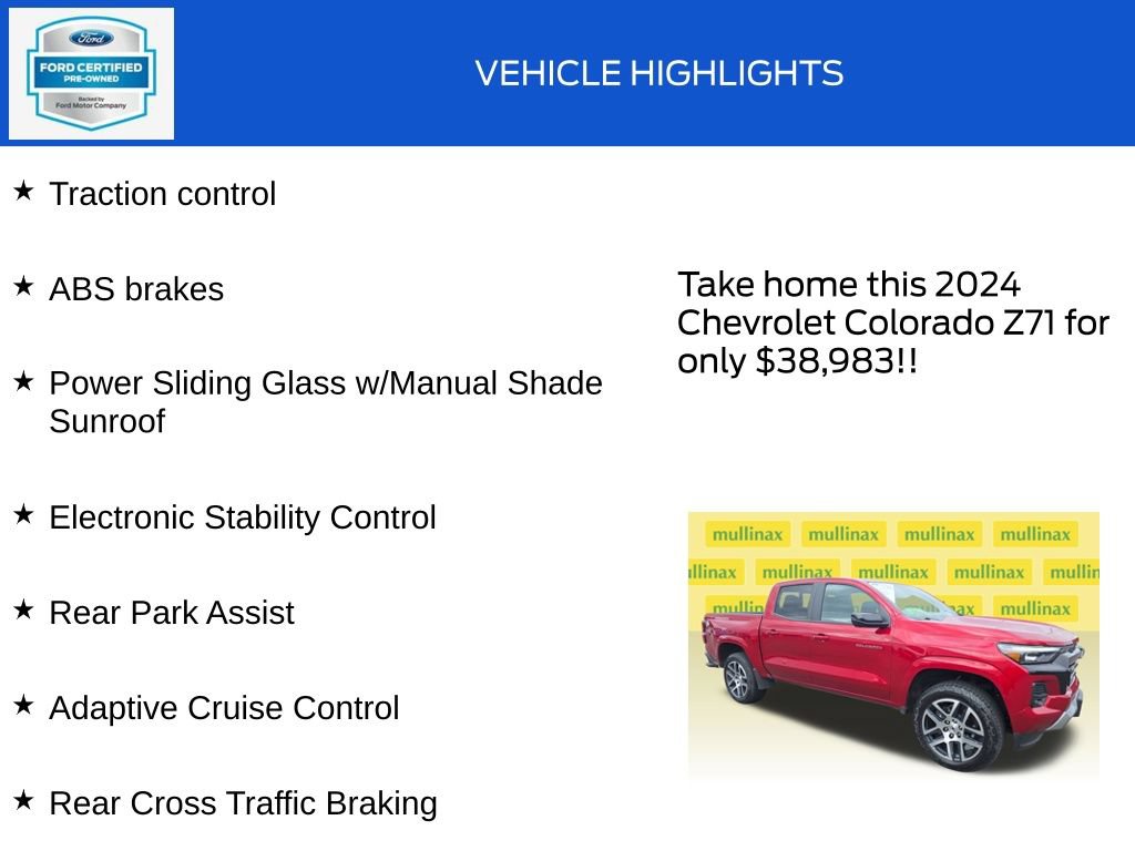 Used 2024 Chevrolet Colorado Z71 w/ Z71 Convenience Package 2 AWD/4WD image 19
