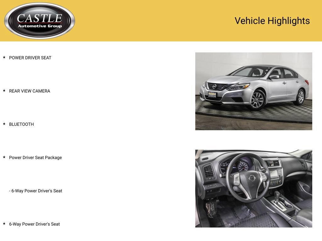 Used 2017 Nissan Altima 2.5 S w/ Power Driver Seat Package FWD image 3