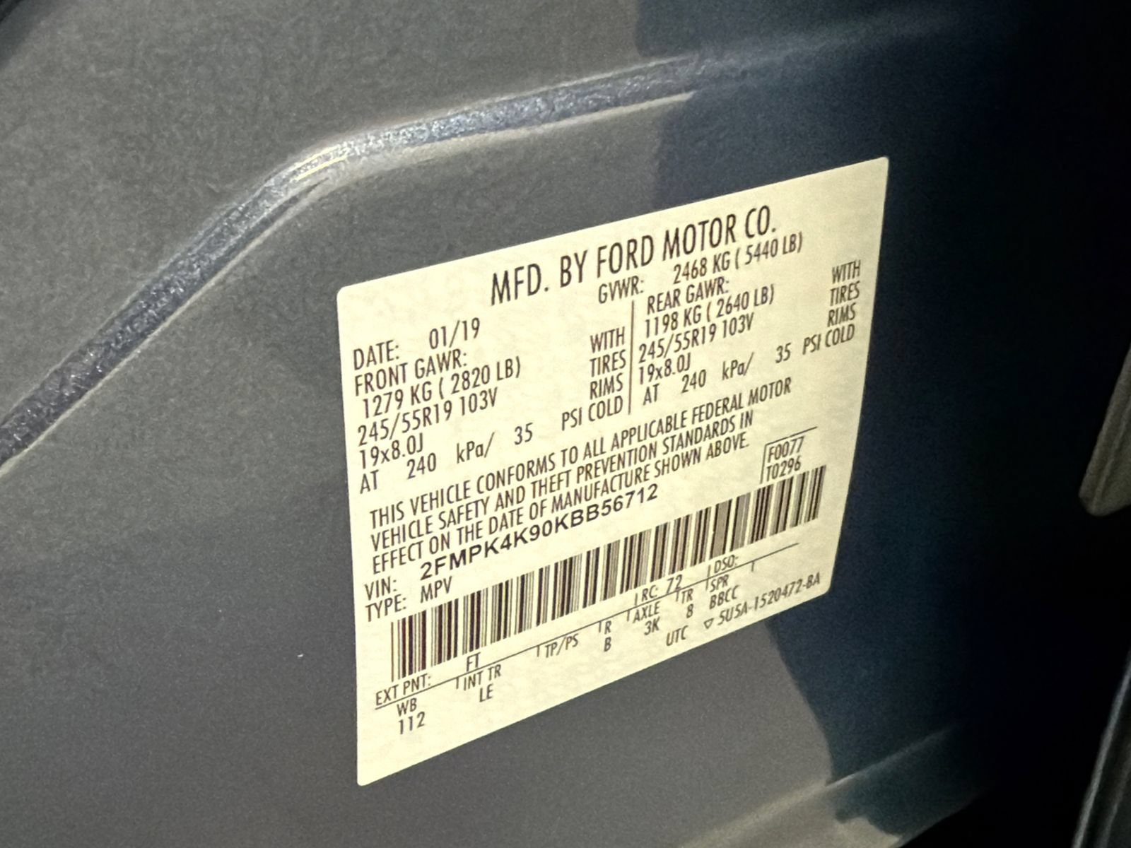 Used 2019 Ford Edge Titanium AWD/4WD image 34