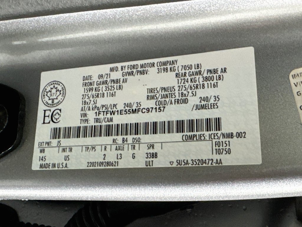 Used 2021 Ford F150 XLT w/ Equipment Group 301A Mid AWD/4WD image 51