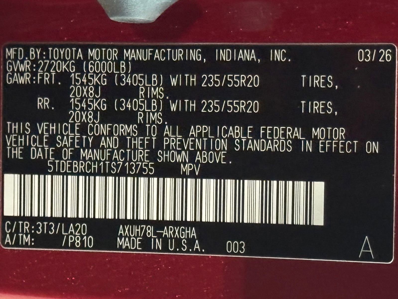 New 2026 Toyota Highlander Platinum image 19