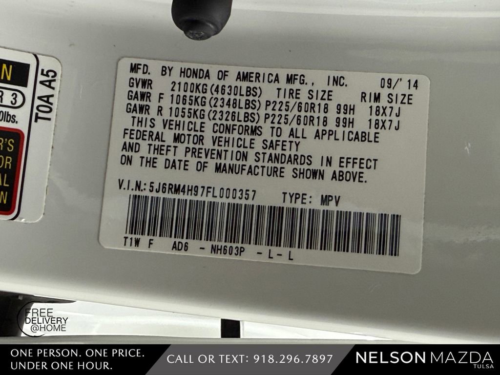 Used 2015 Honda CR-V Touring image 55