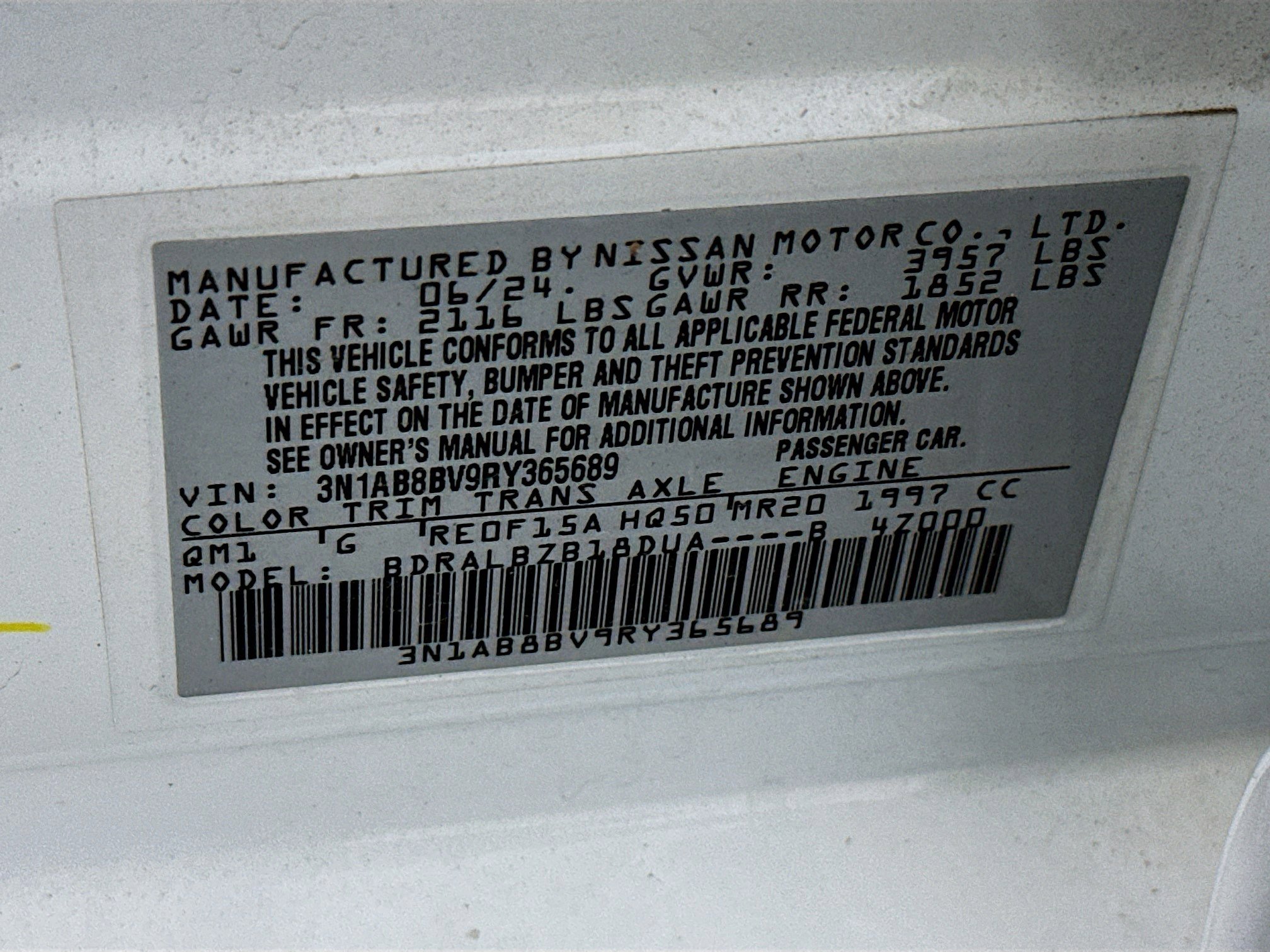 Used 2024 Nissan Sentra S FWD image 12