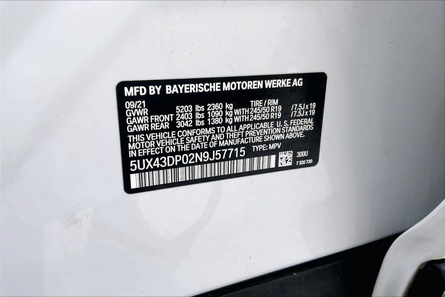 Used 2022 BMW X3 sDrive30i w/ Premium Package RWD image 20