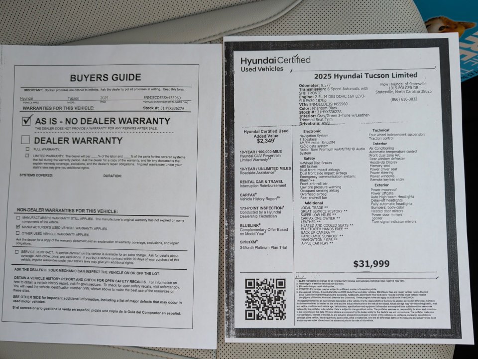 Used 2025 Hyundai Tucson Limited image 33