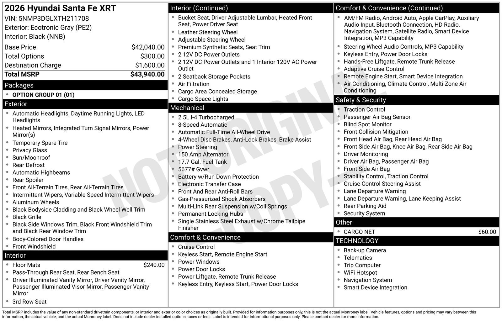 New 2026 Hyundai Santa Fe XRT AWD/4WD image 20