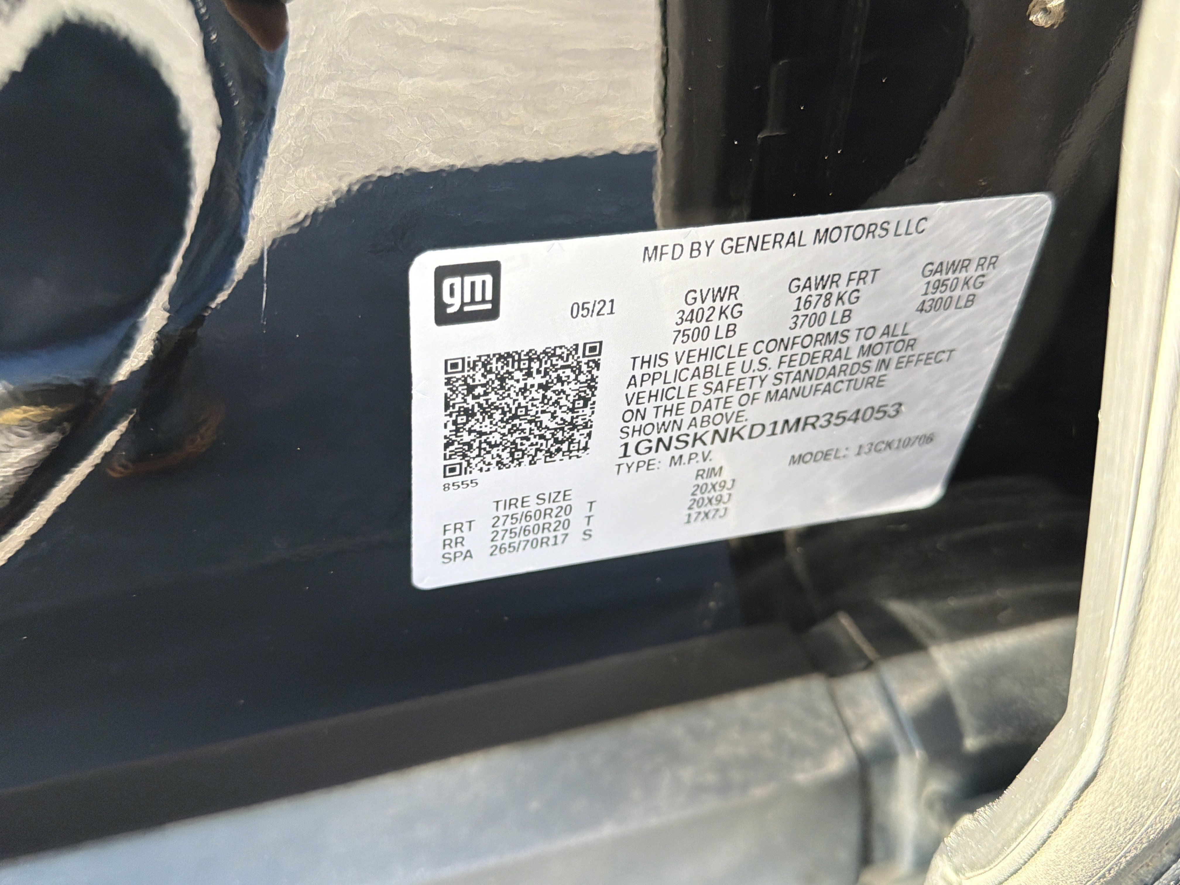 Used 2021 Chevrolet Tahoe LT w/ Rear Media and Nav Package image 32