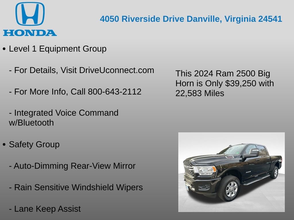 Used 2024 RAM 2500 Big Horn w/ Safety Group image 32