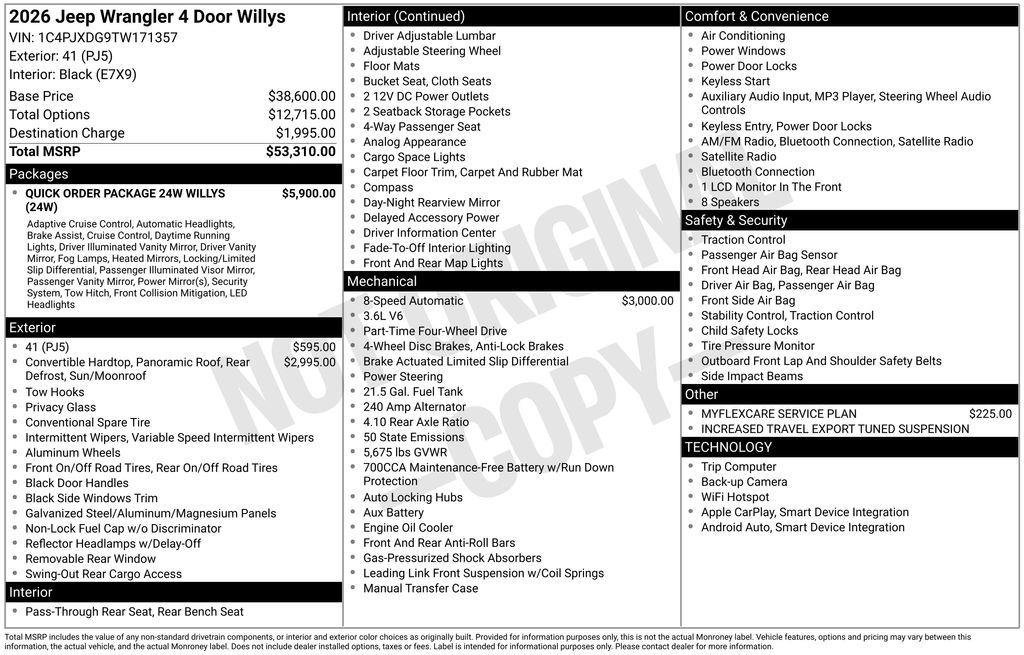 New 2026 Jeep Wrangler Willys image 8