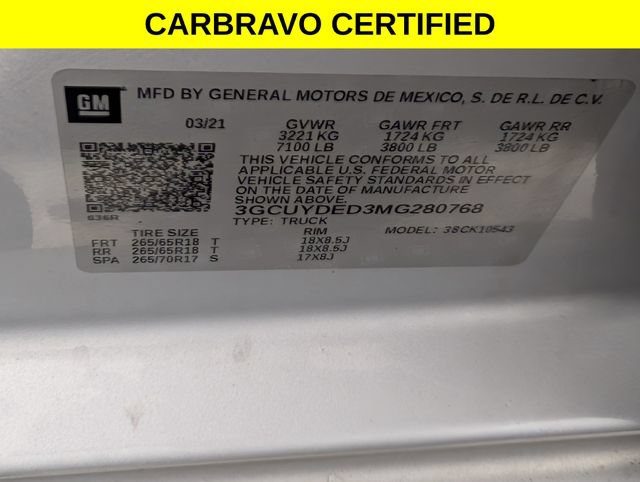 Used 2021 Chevrolet Silverado 1500 LT w/ Bed Protection Package AWD/4WD image 36