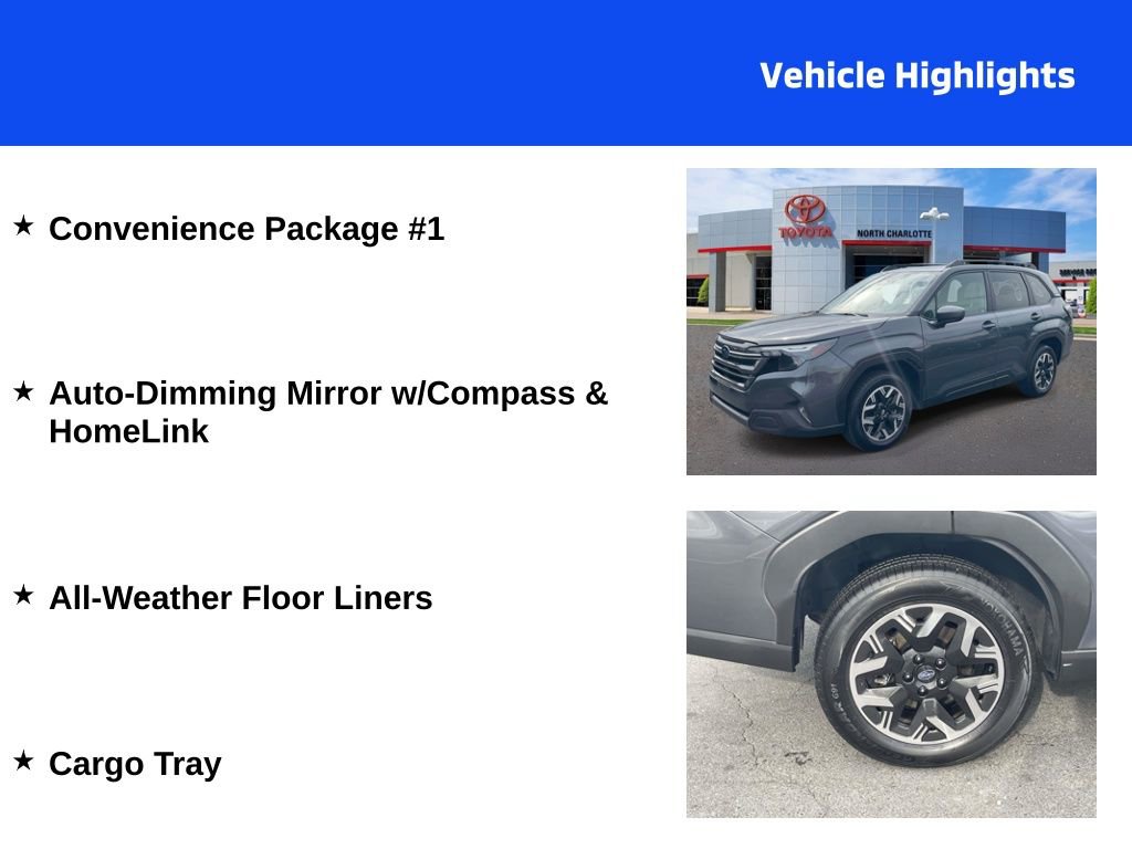 Used 2025 Subaru Forester Premium w/ Convenience Package #1 AWD/4WD image 4