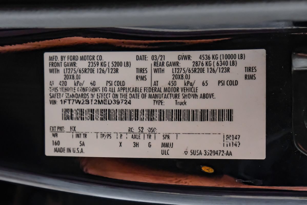 Used 2021 Ford F250 Lariat w/ Lariat Ultimate Package AWD/4WD image 64
