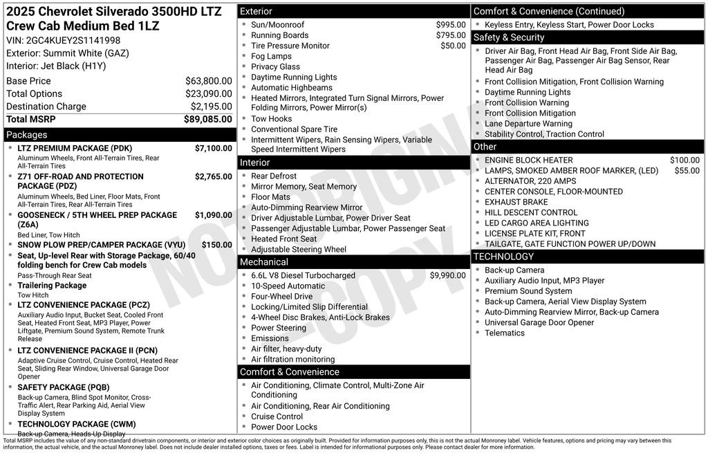 Used 2025 Chevrolet Silverado 3500 LTZ w/ LTZ Premium Package image 21