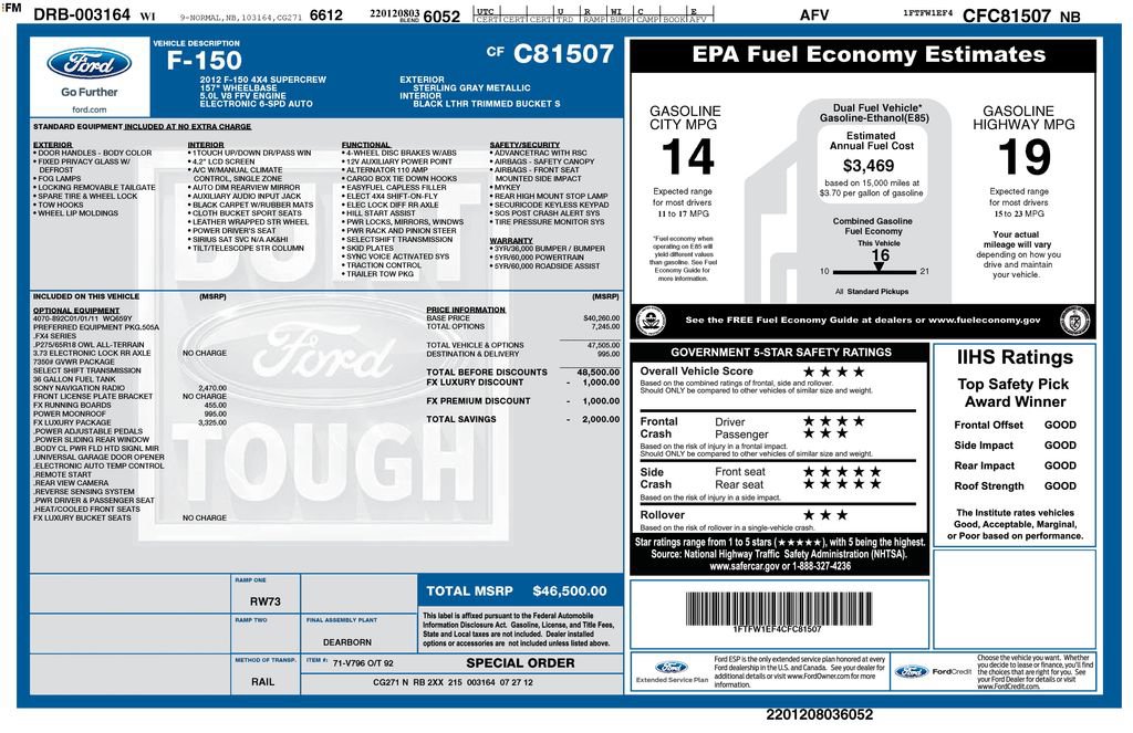 Used 2012 Ford F150 FX4 w/ FX Luxury Pkg AWD/4WD image 4