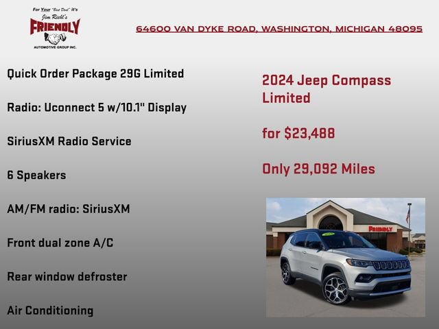 Used 2024 Jeep Compass Limited AWD/4WD image 5