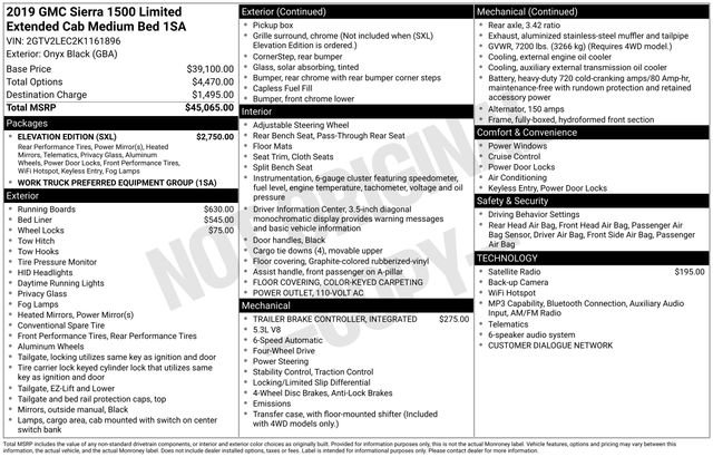 Used 2019 GMC Sierra 1500 Limited w/ Elevation Edition AWD/4WD image 30