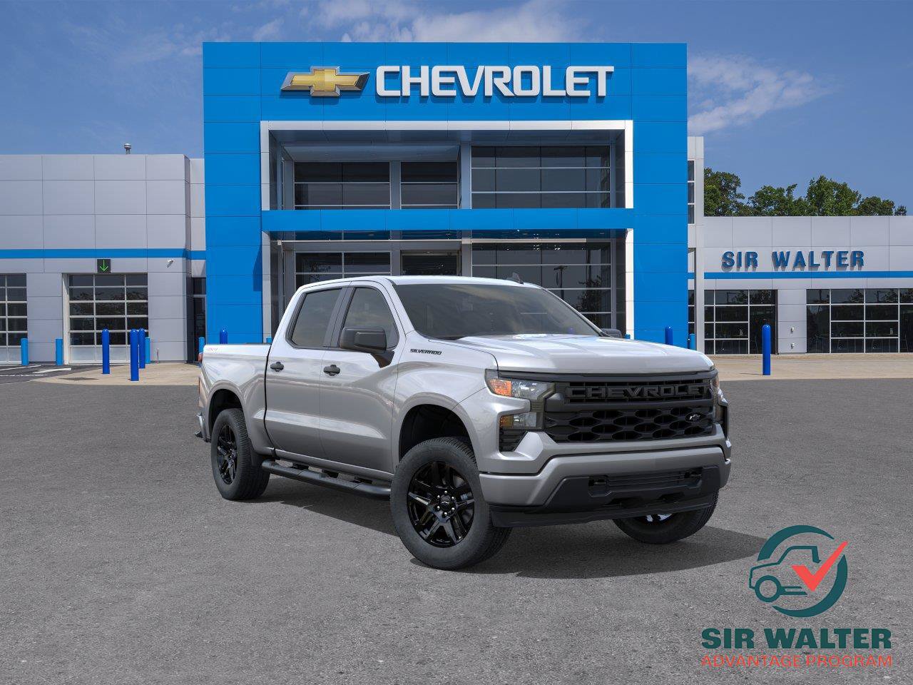 New 2026 Chevrolet Silverado 1500 Custom w/ LPO, Dark Essentials Package AWD/4WD image 1