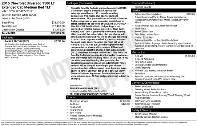 Used 2015 Chevrolet Silverado 1500 LT w/ Rally 2 Edition image 11