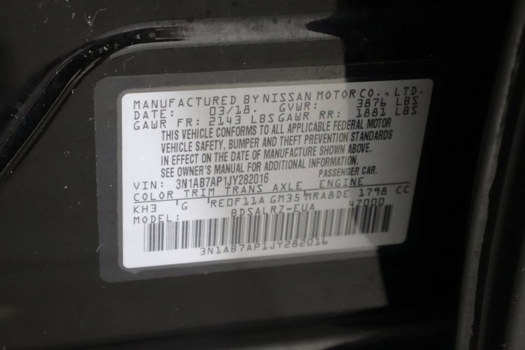 Used 2018 Nissan Sentra SR w/ Technology Package FWD image 34