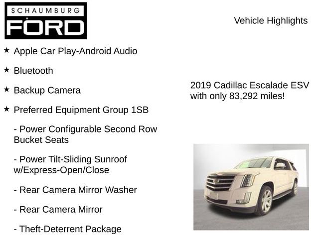 Used 2019 Cadillac Escalade ESV Luxury AWD/4WD image 7