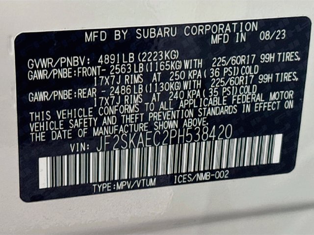 Certified 2023 Subaru Forester Premium AWD/4WD image 35