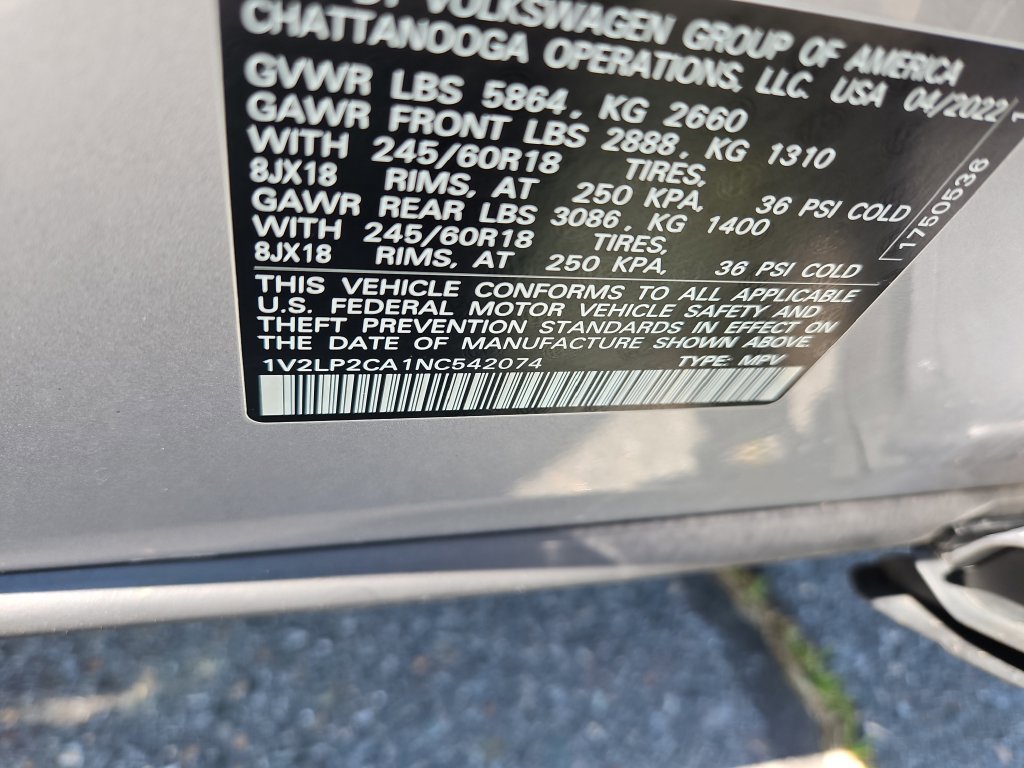 Used 2022 Volkswagen Atlas SE AWD/4WD image 14