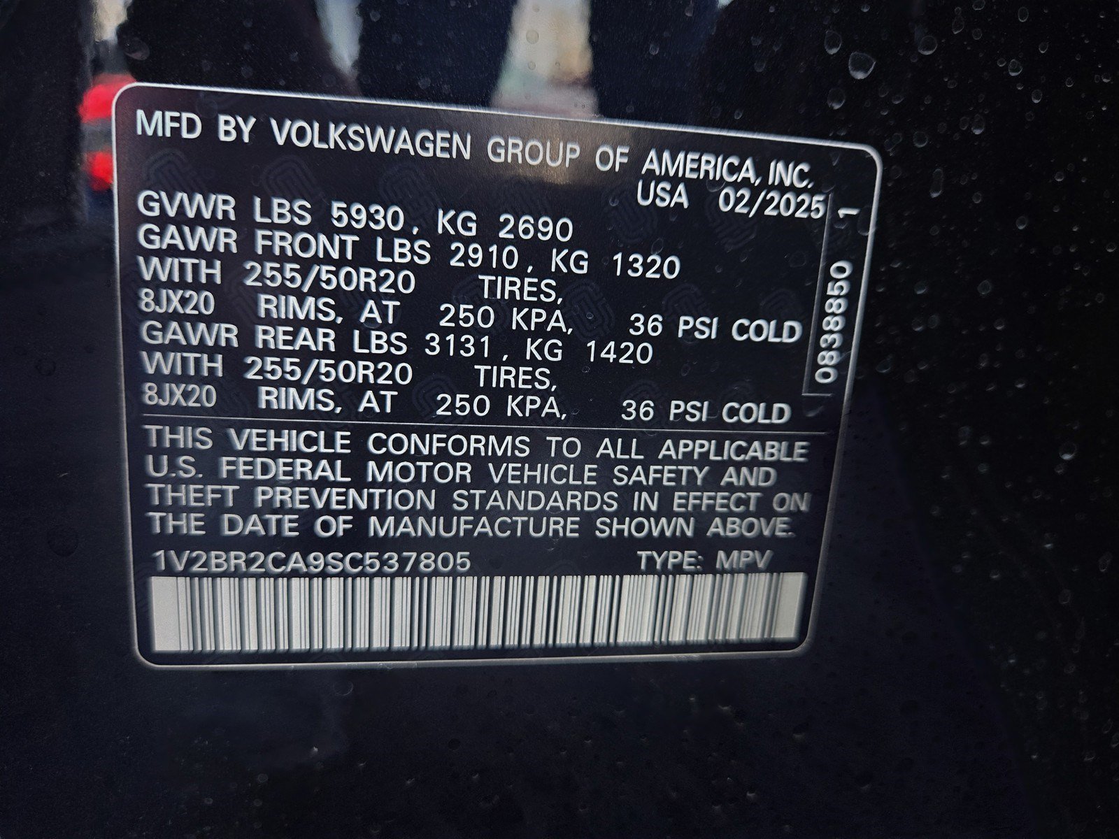 Used 2025 Volkswagen Atlas SEL AWD/4WD image 24