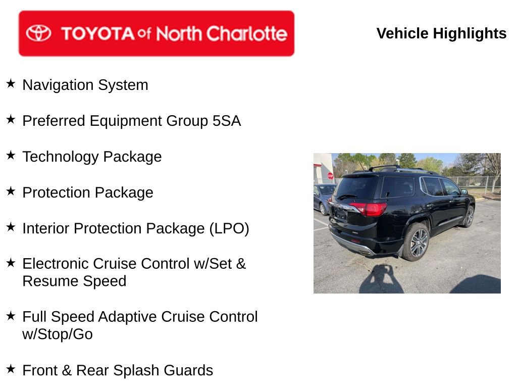 Used 2018 GMC Acadia Denali w/ Technology Package image 5