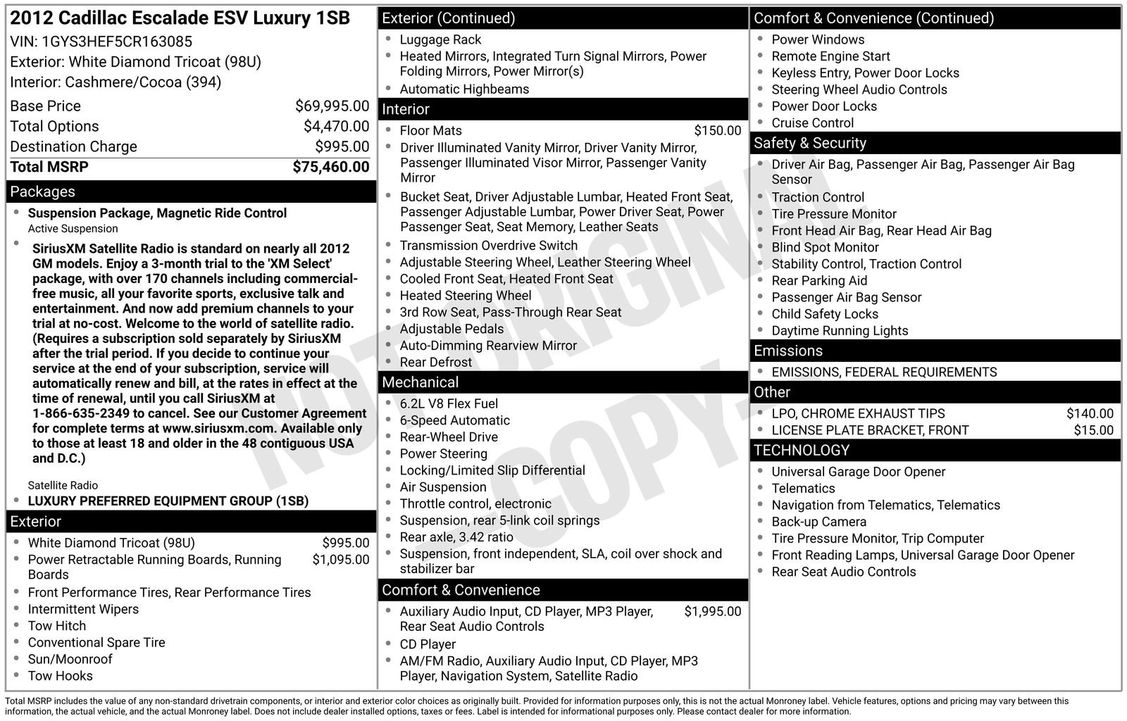 Used 2012 Cadillac Escalade ESV Luxury image 3