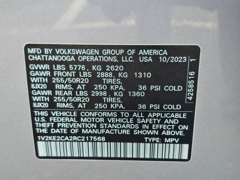 Used 2024 Volkswagen Atlas Cross Sport SE AWD/4WD image 37