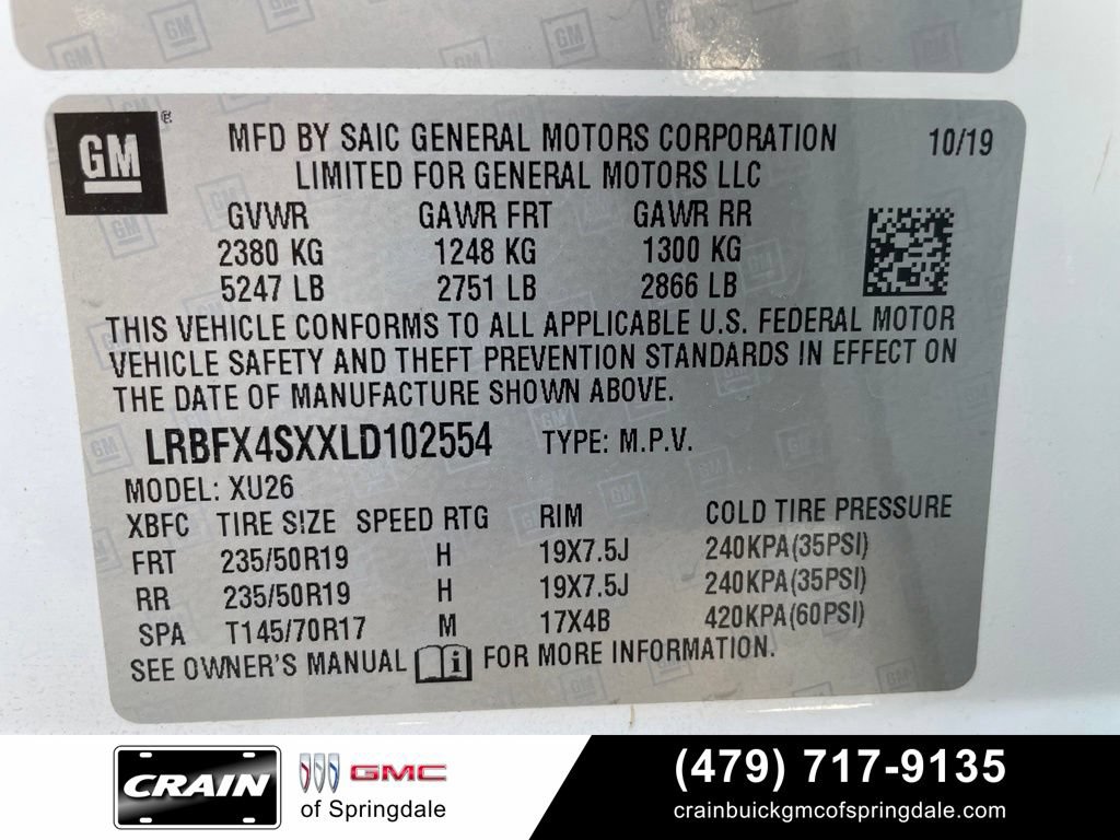 Used 2020 Buick Envision Premium w/ Driver Confidence Package AWD/4WD image 33