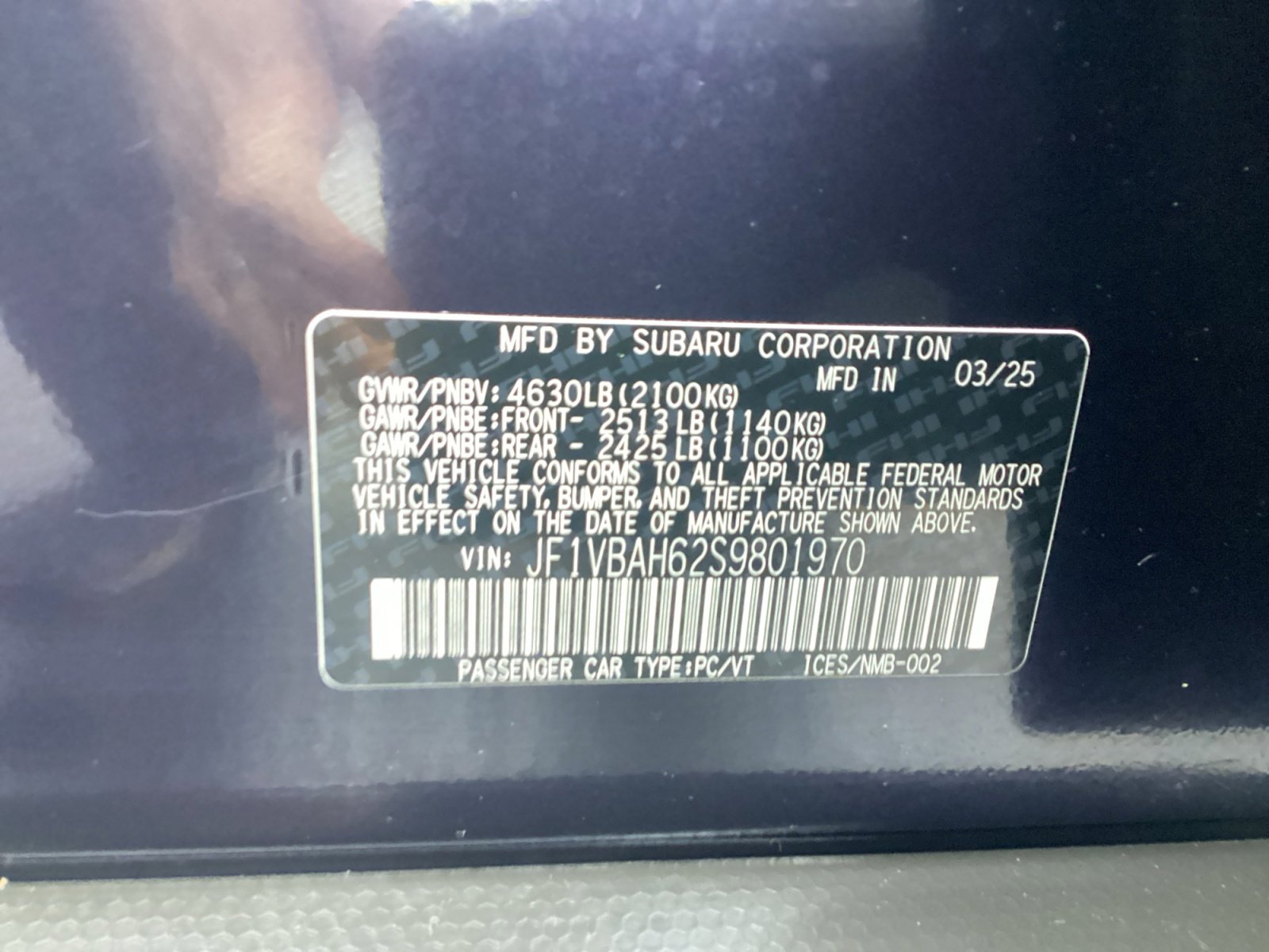 Certified 2025 Subaru WRX Premium image 16