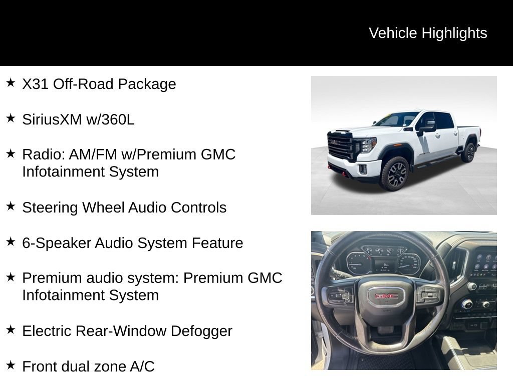 Certified 2022 GMC Sierra 2500 AT4 w/ Snow Plow Prep/Camper Package AWD/4WD image 9