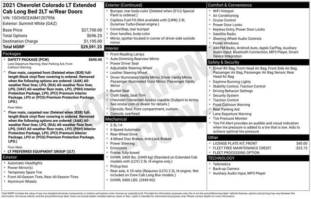 Used 2021 Chevrolet Colorado LT w/ Safety Package image 3