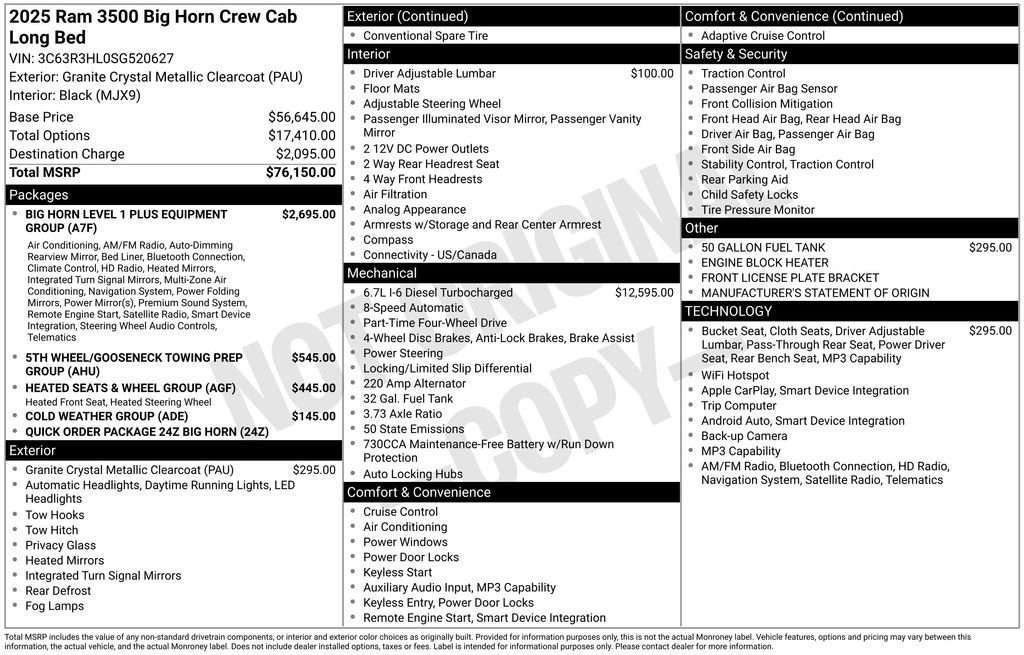 Certified 2025 RAM 3500 Big Horn image 41