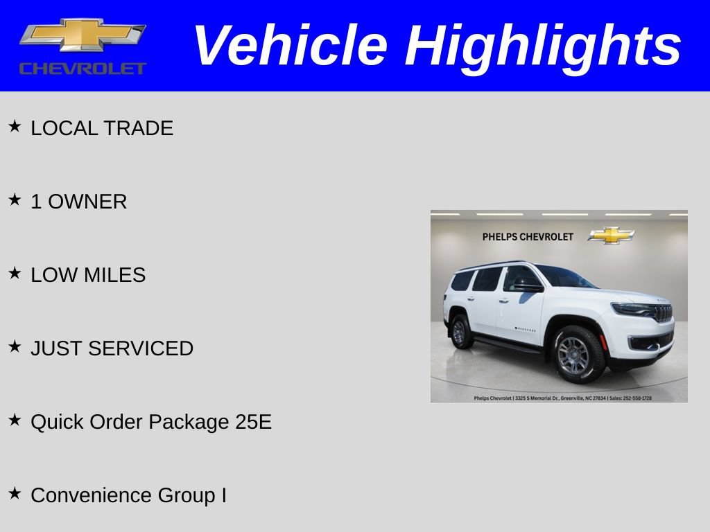Used 2024 Jeep Wagoneer 4WD w/ Convenience Group I image 2