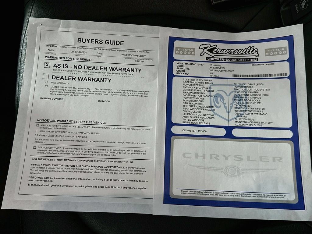Used 2019 BMW X1 xDrive28i w/ M Sport Package AWD/4WD image 37